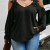 Дамска макси блуза с голо рамо Анджелика в черен цвят
