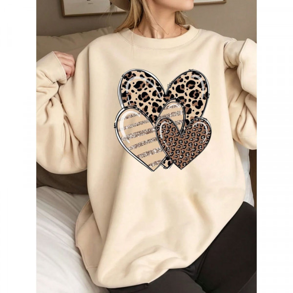 Дамска макси блуза Hearts