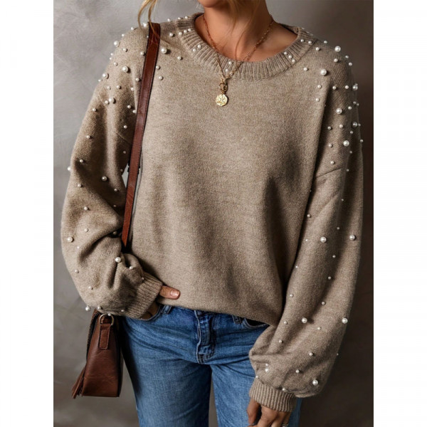 Дамски макси пуловер Пъръл Дамски макси пуловер Пъръл