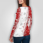 Коледна дамска блуза с дълъг ръкав 9334