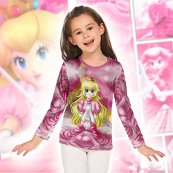 Детска блуза за момиче Принцеса Праскова 12049
