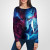 3D дамска блуза с дълъг ръкав 7240