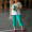 Спортен дамски комплект Анабела в зелен цвят
