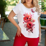 Спортен дамски комплект Red flower