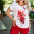 Спортен дамски комплект Red flower