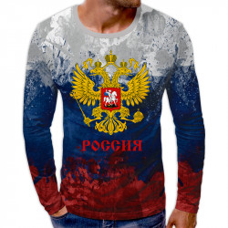Патриотична мъжка 3D блуза Русия 7157