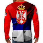 Патриотична мъжка 3D блуза Сърбия 8643