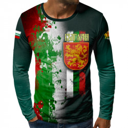 Патриотична мъжка 3D блуза Българско знаме 5710
