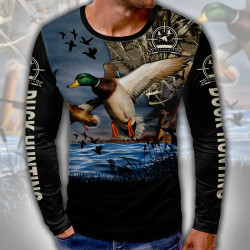 3D мъжка блуза с ловни мотиви Duck Hunting 8887
