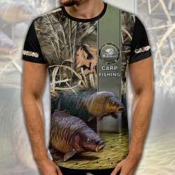 3D мъжка рибарска тениска Carp Fishing 8889