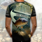 3D мъжка рибарска тениска Carp Fishing 8903