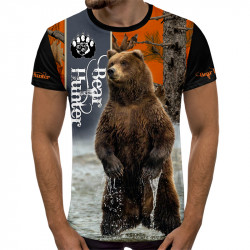 Мъжка спортна тениска Bear hunting 6166