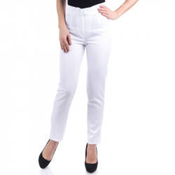 Елегантен дамски панталон ''Zipper White''