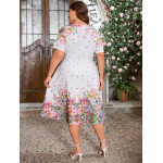 Елегантна дамска рокля с флорални мотиви Мирабел
