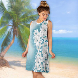 Разпродажба Лятна дамска рокля с 3D принт 11767