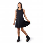 Разпродажба Удобна и практична дамска рокля с харбале в цвят черен