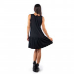 Разпродажба Удобна и практична дамска рокля с харбале в цвят черен