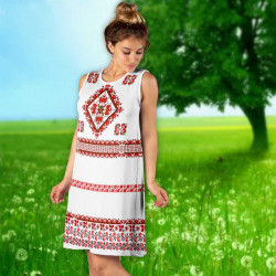 Разпродажба Лятна дамска рокля с 3D принт 8573