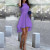 Дамска рокля Даяна в тъмно лилав цвят