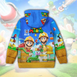 3D Детски суитшърт Super Mario с подарък тениска 10831