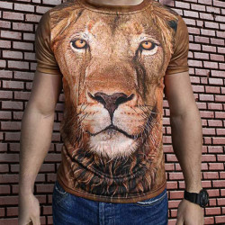 Мъжка спортна тениска 3D ''LION" 