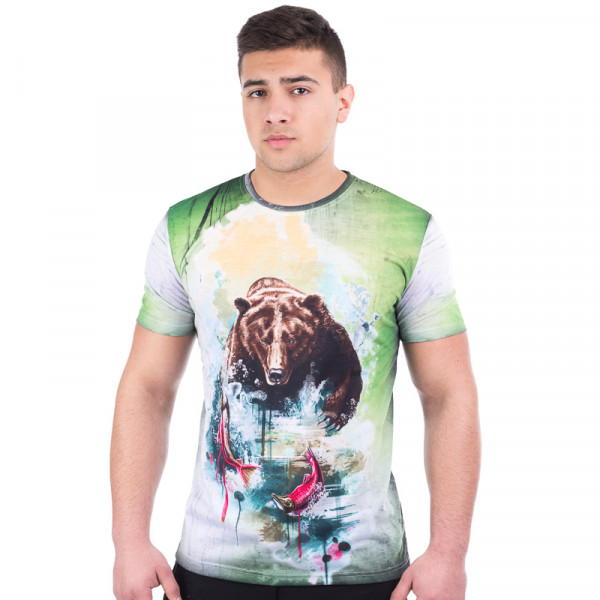 Мъжка спортна тениска 3D ''The Bear''