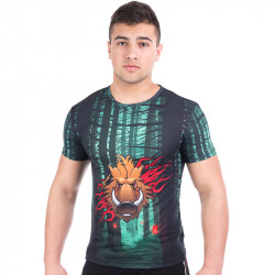 Мъжка спортна тениска 3D ''The Wild Boar''
