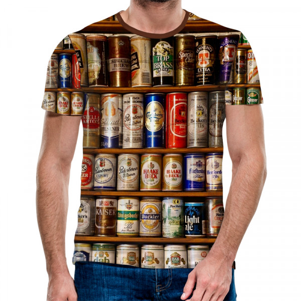 Мъжка спортна тениска BEER CANS 4988