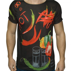 Мъжка спортна тениска 3D ''Hot Peppers''