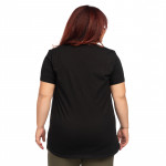 Дамскa едноцветна тениска в черен цвят