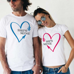 Комплект тениски за влюбени двойки Mine 12195