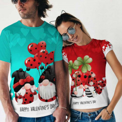Комплект тениски за влюбени двойки Джуджета 12209