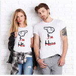 Комплект тениски за влюбени двойки His and Hers 12189