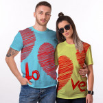 Комплект тениски за влюбени двойки 8666