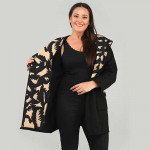 Елегантно дамско палто с качулка есен - зима Памела