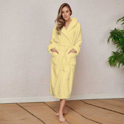 Хавлиен халат за баня -MAER- цвят жълт
