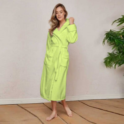 Хавлиен халат за баня -MAER- цвят Тревисто зелен