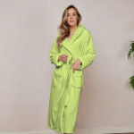 Хавлиен халат за баня -MAER- цвят Тревисто зелен