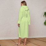 Хавлиен халат за баня -MAER- цвят зелен