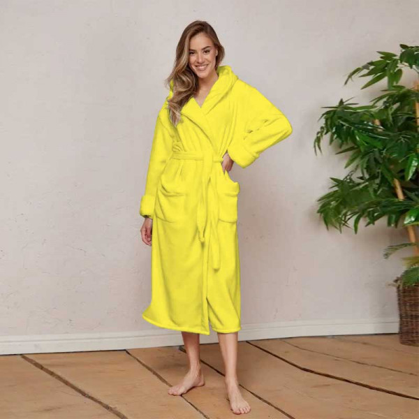 Хавлиен халат за баня -MAER- цвят Яркожълто