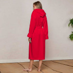 Хавлиен халат за баня -MAER- цвят Червен