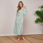 Хавлиен халат за баня -MAER- цвят Тюркоазен пастел