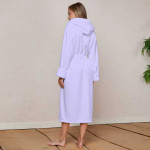 Хавлиен халат за баня -MAER- цвят лилав