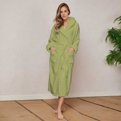 Хавлиен халат за баня -MAER- цвят Резеда