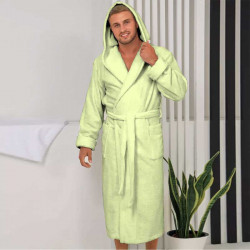 Луксозен хавлиен халат за баня - MAER цвят Светлозелен