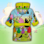 Детски халат за баня с 3D принт на анимационни герои 11669