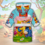 Детски халат за баня с 3D принт на анимационни герои 10572