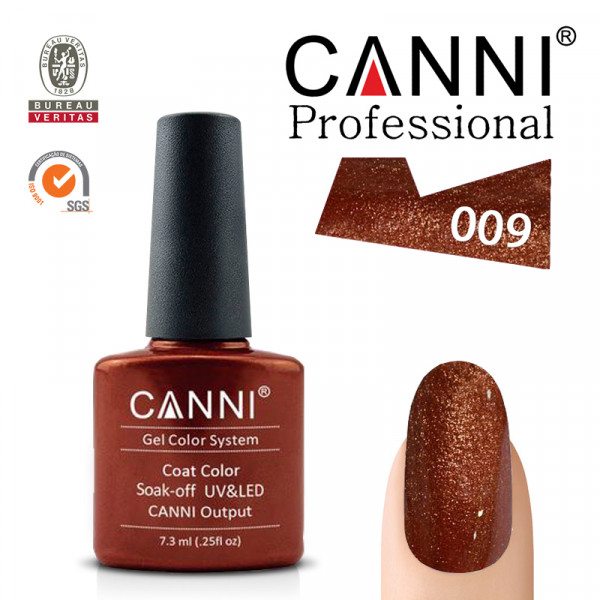 CANNI uv/led soak off цветен гел лак за нокти 009