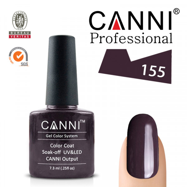 CANNI uv/led soak off цветен гел лак за нокти 155