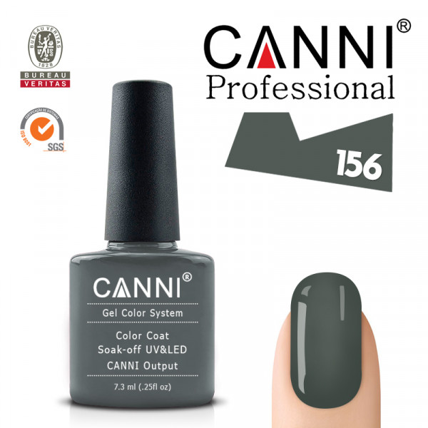 CANNI uv/led soak off цветен гел лак за нокти 156